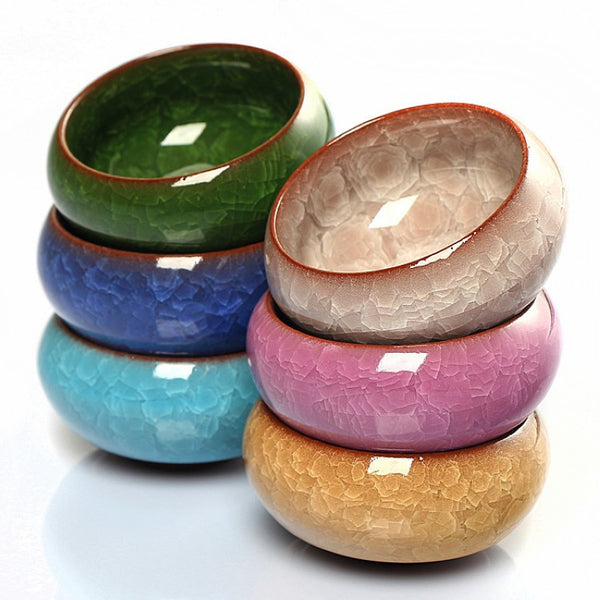 Crackle Glaze Travel Chinese Porcelain Teacup Sets