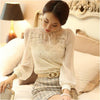 Elegant White Lace Blouse Embroidered Blouse