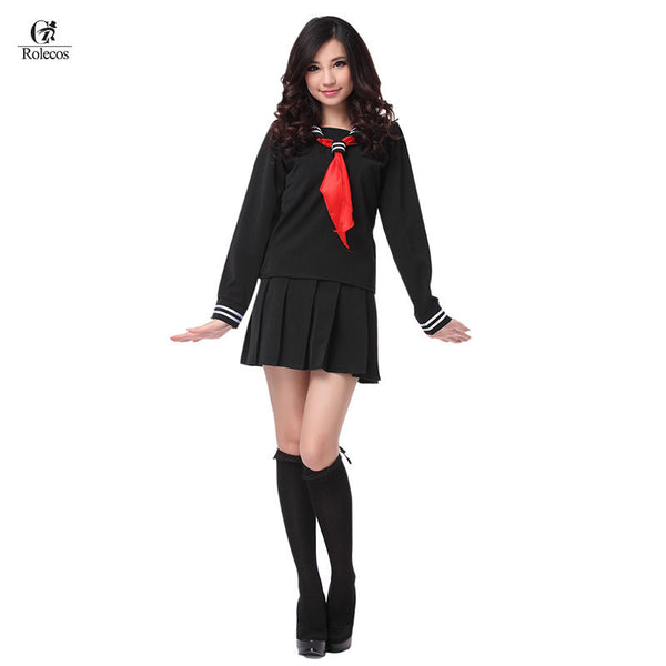 Anime Korean Japanese Sailor School Uniform