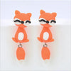 Cute Animal Cat Fox Women Earrings